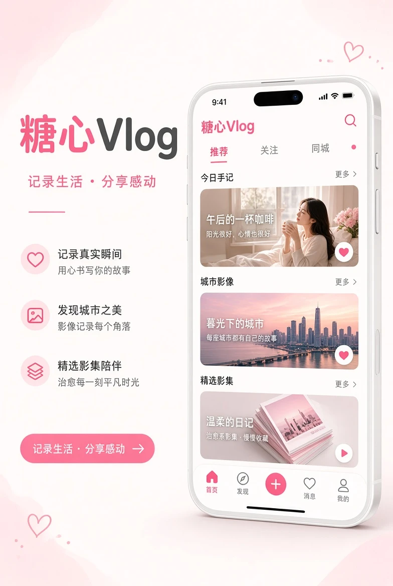 糖心Vlog移动阅读界面主题